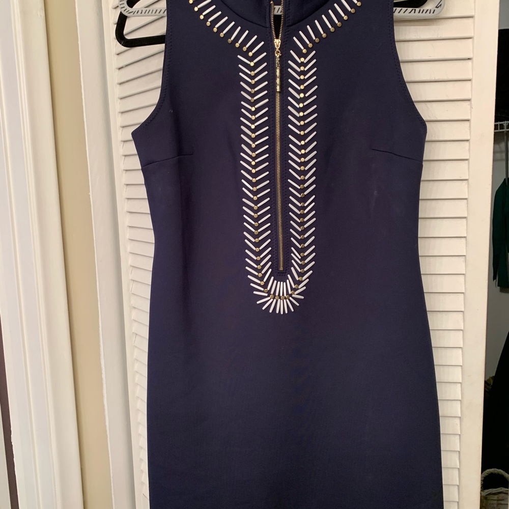 Lilly Pulitzer navy scuba dress